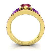 Modern Pave Pear Vatama Ring