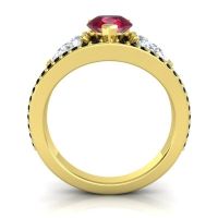 Modern Pave Pear Vatama Ring