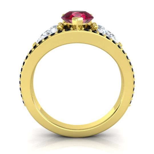 Modern Pave Pear Vatama Ring