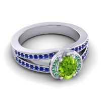 Halo Oval Pave Kaza Ring, 7x5mm