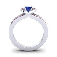 Halo Oval Pave Kaza Ring, 7x5mm