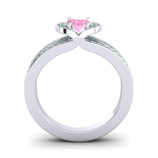 Halo Oval Pave Kaza Ring, 7x5mm
