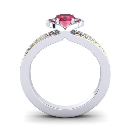 Halo Oval Pave Kaza Ring, 7x5mm