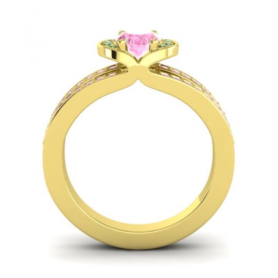 Halo Oval Pave Kaza Ring, 7x5mm