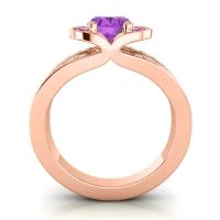Halo Oval Pave Kaza Ring, 8x6mm