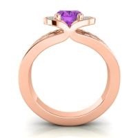 Halo Oval Pave Kaza Ring, 8x6mm