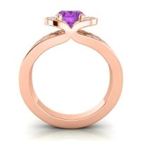 Halo Oval Pave Kaza Ring, 8x6mm
