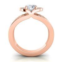 Halo Oval Pave Kaza Ring, 8x6mm