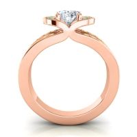 Halo Oval Pave Kaza Ring, 8x6mm