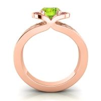 Halo Oval Pave Kaza Ring, 8x6mm