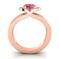 Halo Oval Pave Kaza Ring, 8x6mm