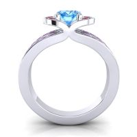 Halo Oval Pave Kaza Ring, 8x6mm