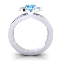 Halo Oval Pave Kaza Ring, 8x6mm
