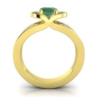 Halo Oval Pave Kaza Ring, 8x6mm