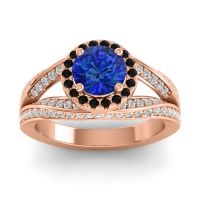 Ornate Halo Pave Pratima Ring