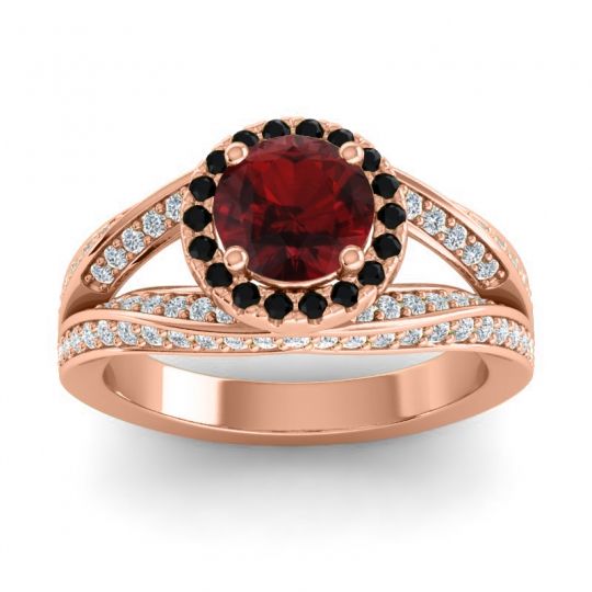 Ornate Halo Pave Pratima Ring