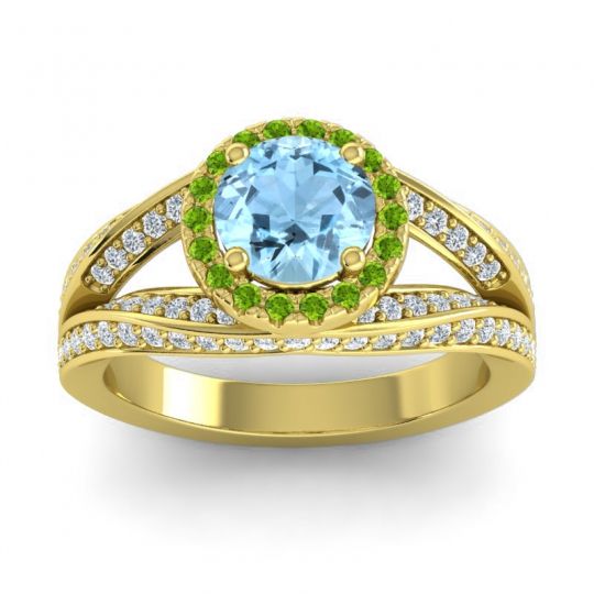 Ornate Halo Pave Pratima Ring