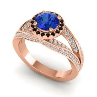 Ornate Halo Pave Pratima Ring