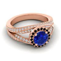 Ornate Halo Pave Pratima Ring