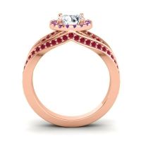 Ornate Halo Pave Pratima Ring
