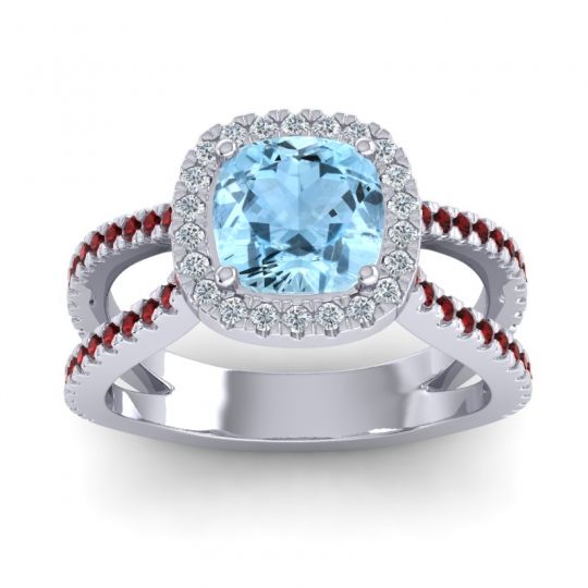 Halo Cushion Pave Daman Ring