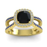 Halo Cushion Pave Daman Ring