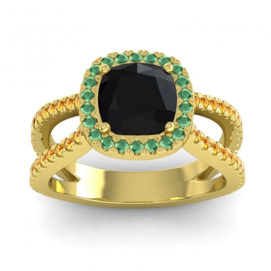 Halo Cushion Pave Daman Ring