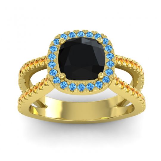 Halo Cushion Pave Daman Ring