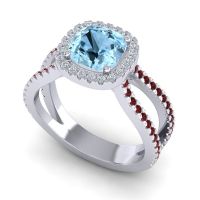 Halo Cushion Pave Daman Ring