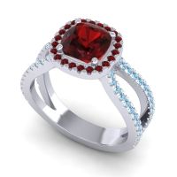 Halo Cushion Pave Daman Ring