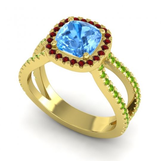 Halo Cushion Pave Daman Ring