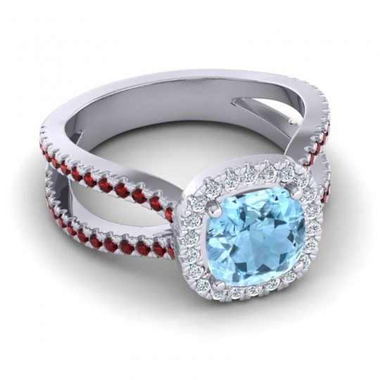 Halo Cushion Pave Daman Ring