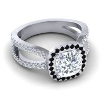 Halo Cushion Pave Daman Ring