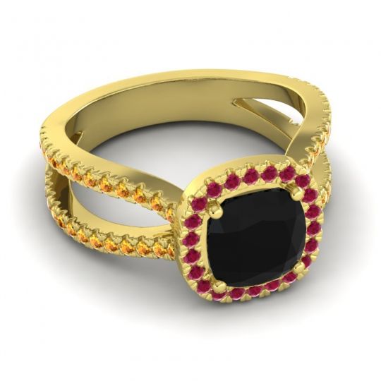 Halo Cushion Pave Daman Ring