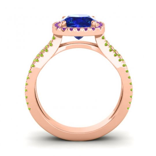 Halo Cushion Pave Daman Ring