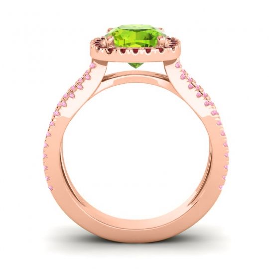 Halo Cushion Pave Daman Ring