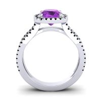 Halo Cushion Pave Daman Ring