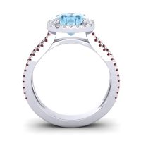 Halo Cushion Pave Daman Ring