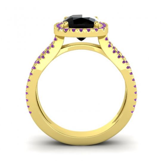 Halo Cushion Pave Daman Ring