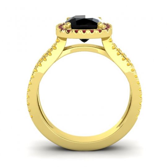 Halo Cushion Pave Daman Ring