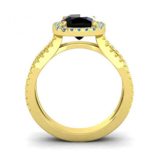 Halo Cushion Pave Daman Ring