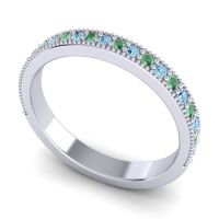 Half Eternity Milgrain Usyala Band