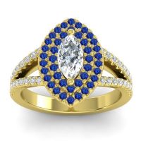 Halo Marquise Ulloca Ring