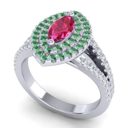 Halo Marquise Ulloca Ring