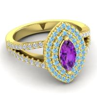 Halo Marquise Ulloca Ring