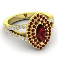 Halo Marquise Ulloca Ring