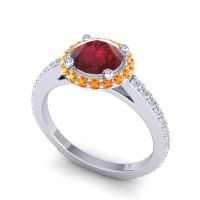 Cathedral Halo Vilagna Ring