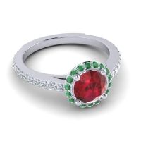 Cathedral Halo Vilagna Ring