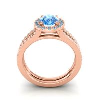 Halo Oval Pave Tejas Ring