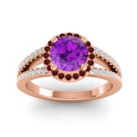 Halo Pave Satera Ring